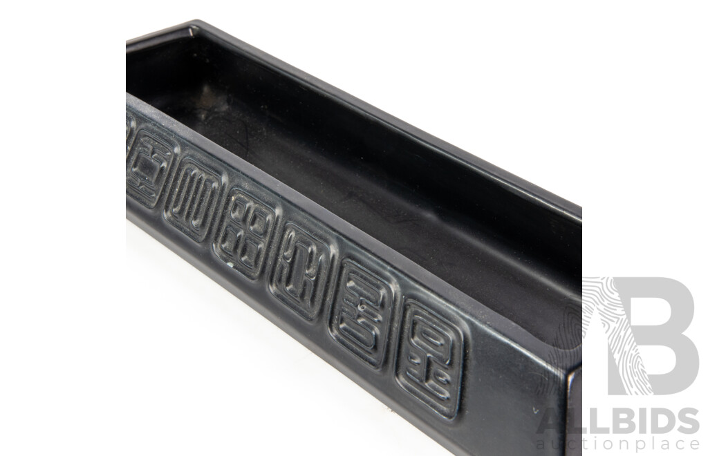 Retro Diana Pottery Beautiflora B15 Ikebana Trough Vase