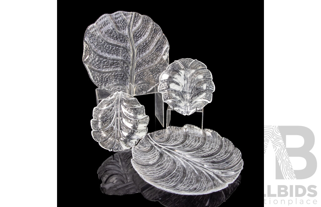 Collection of Vintage Kosta Boda Glass Dishes