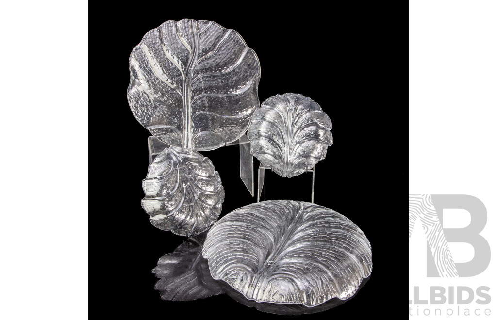 Collection of Vintage Kosta Boda Glass Dishes