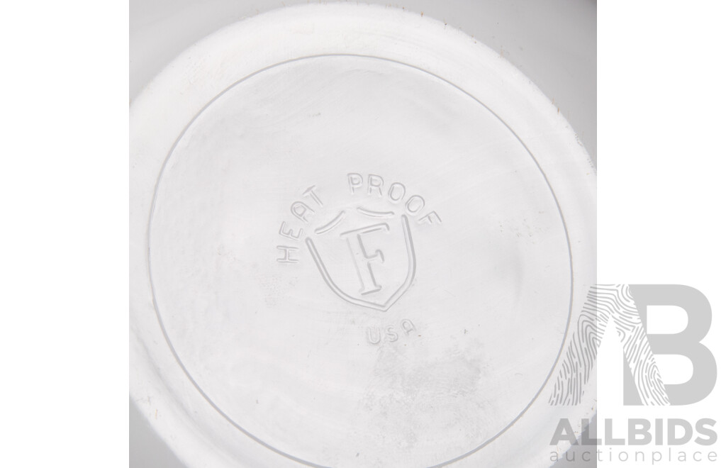 Collection of Vintage Fenton Opalescent Oven Proof Bowls