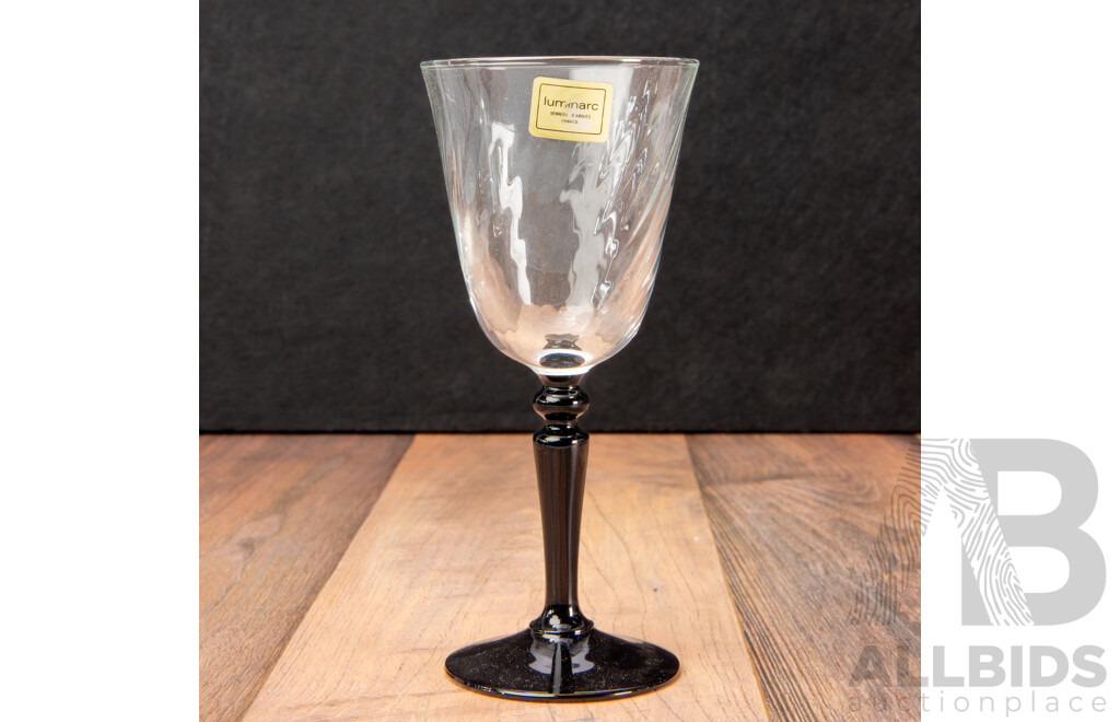 Set of Six Vintage French Luminarc Port Glasses