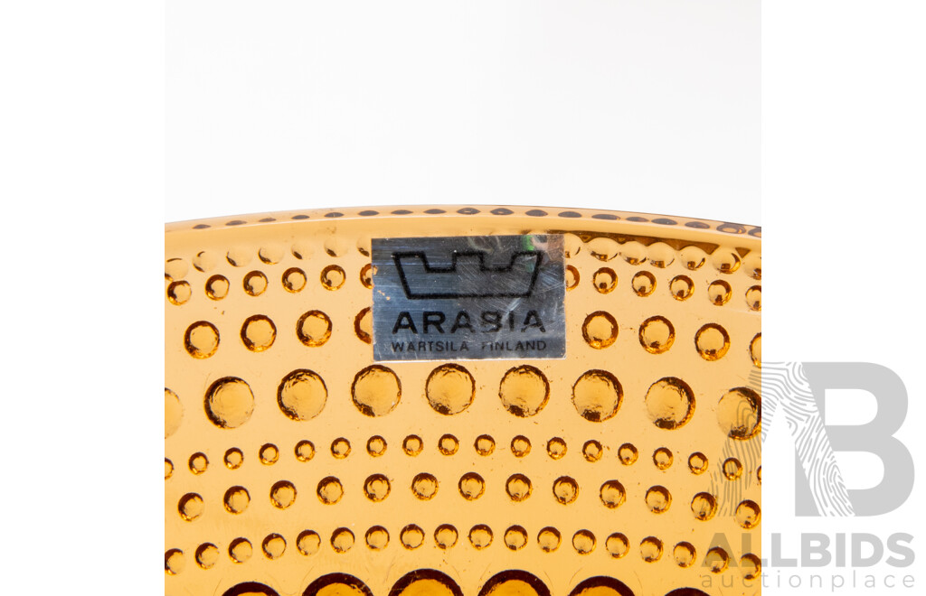 Set of Six Arabia Kastehelmi Glass Bowls by Oiva Toikka