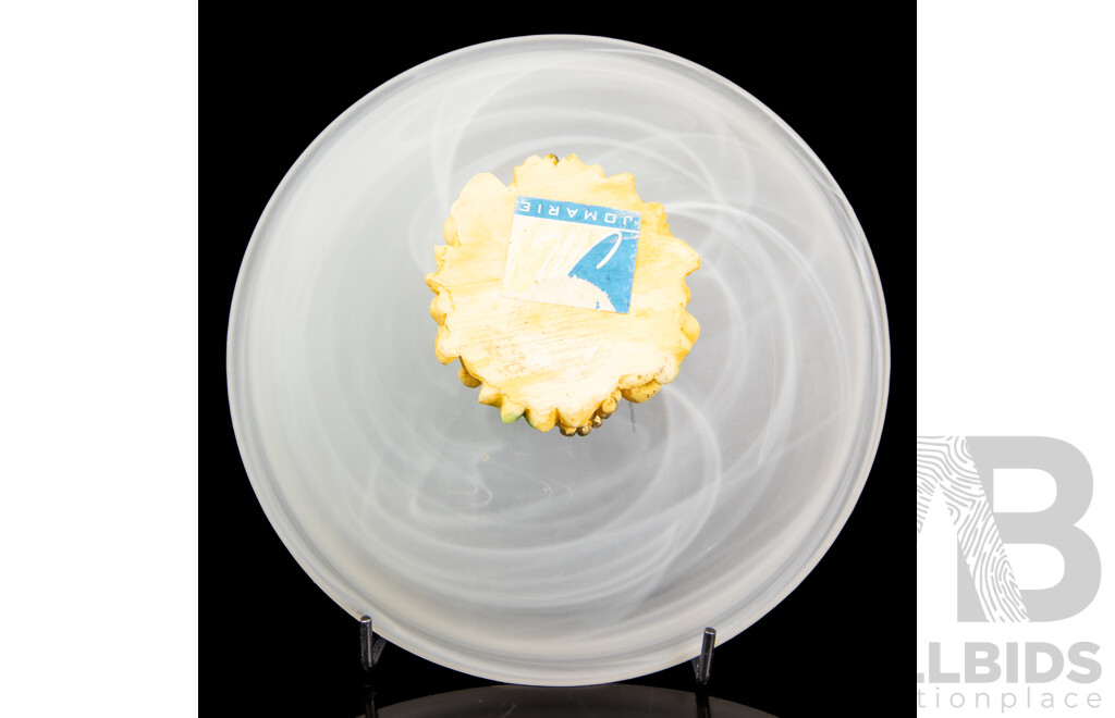 Italian Murano Glass Bowl with Original Label