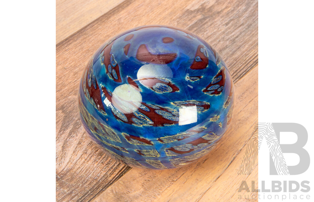 Gerry Reilly Studio Glass Paperweight