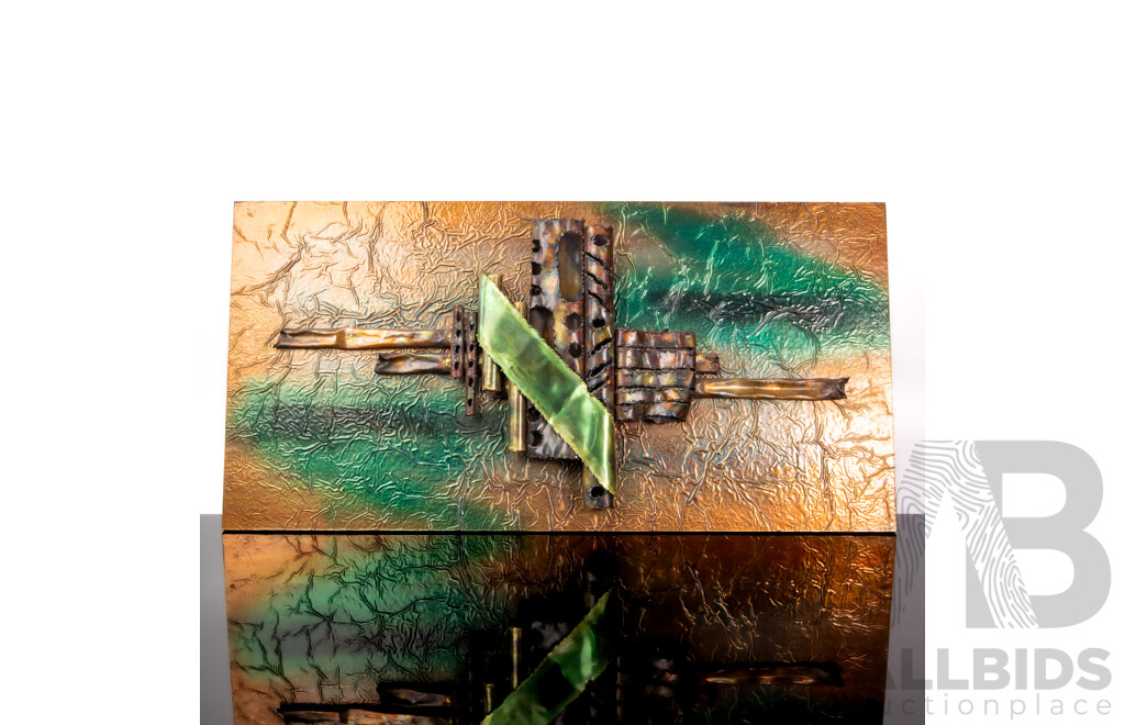 Mid Century Large Copper Wall Hanging
