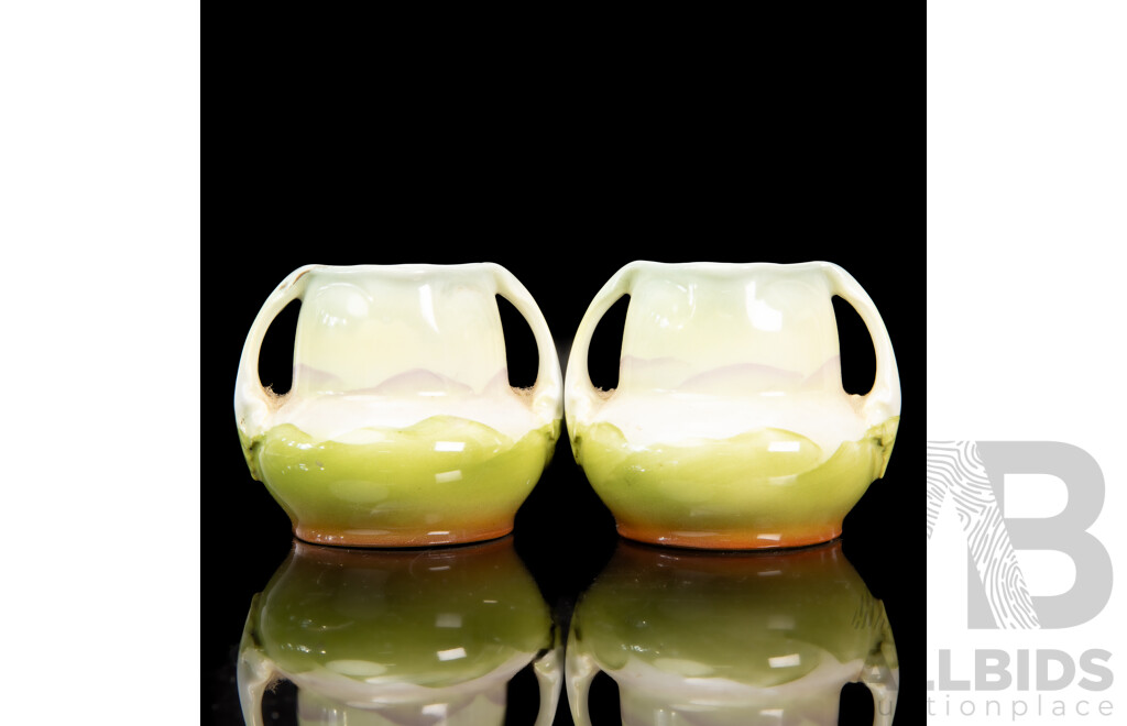 Royal Bayreuth Bavaria Posey Vases with Highland Cattle