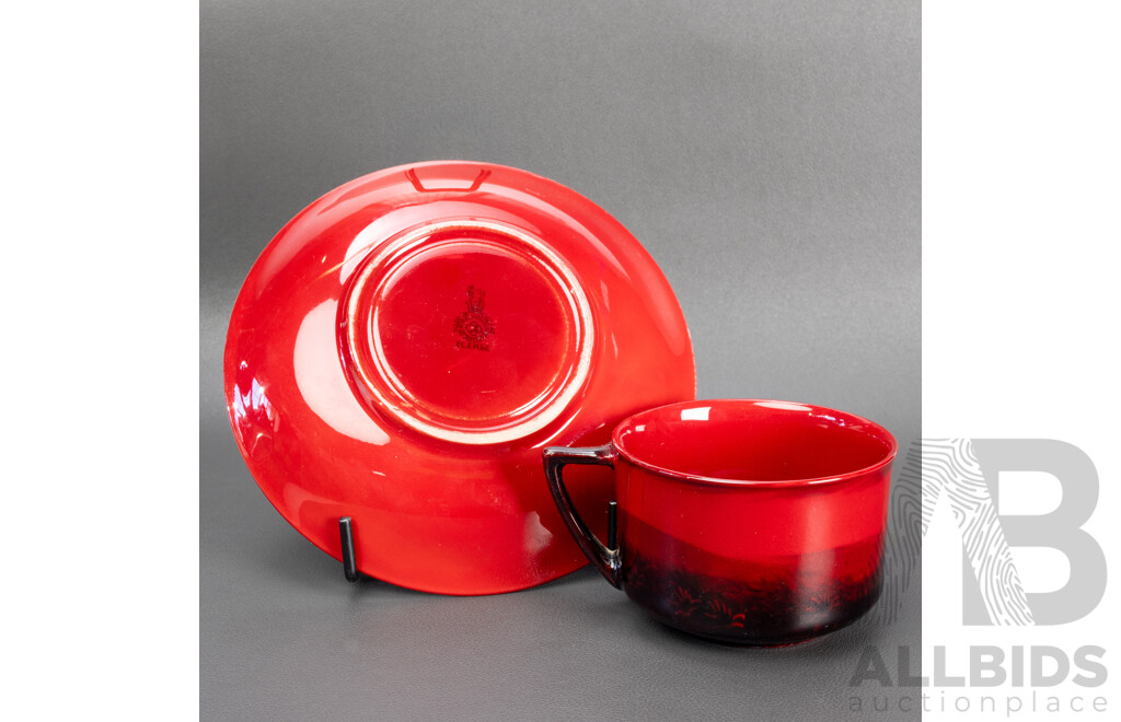 Vintage Royal Doulton Flambe Teacup and Saucer