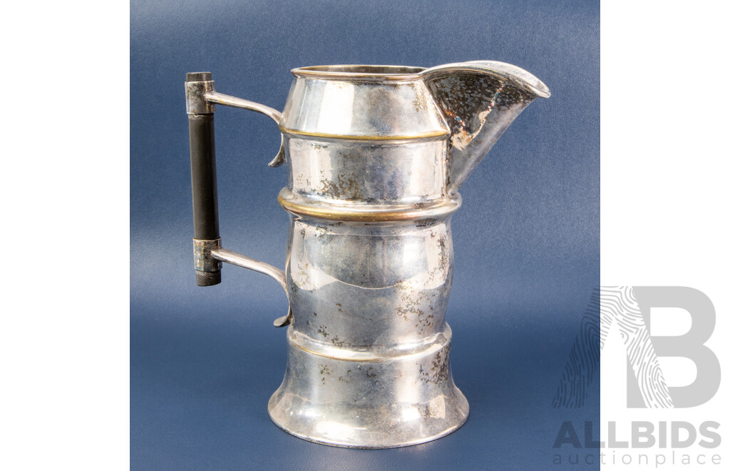 Antique Silver Plated Water Jug, 19th Century
