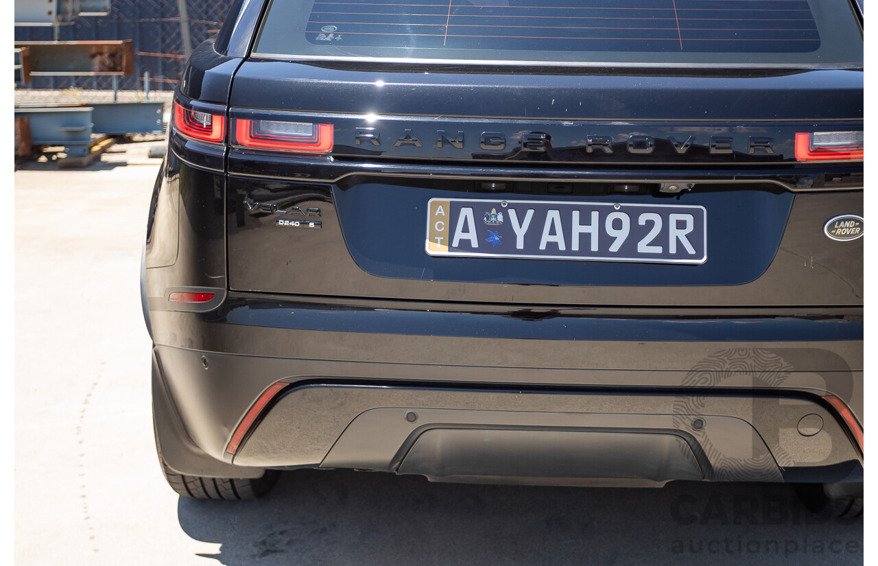 3/2018 Range Rover Velar D240 S (AWD) MY18 4D Wagon Santorini Black Metallic Turbo Diesel 2.0L