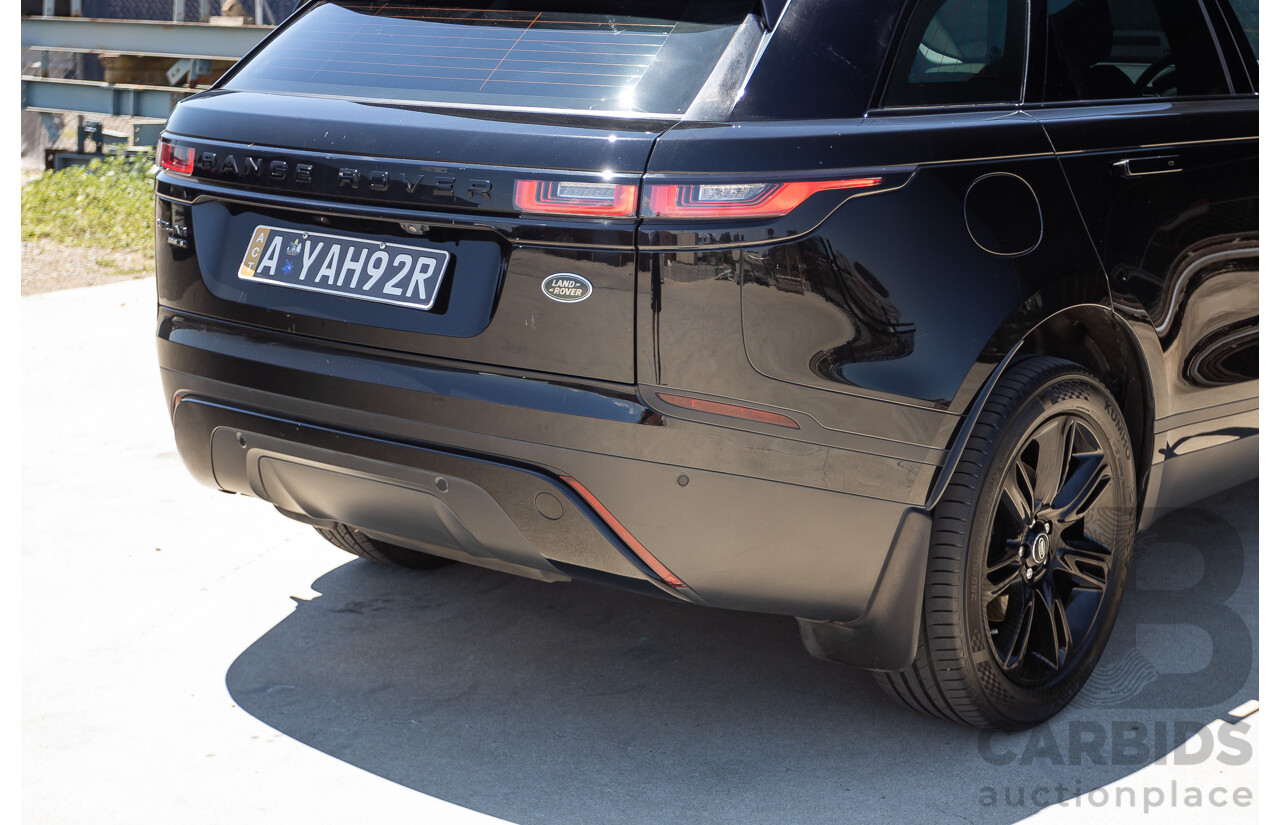 3/2018 Range Rover Velar D240 S (AWD) MY18 4D Wagon Santorini Black Metallic Turbo Diesel 2.0L