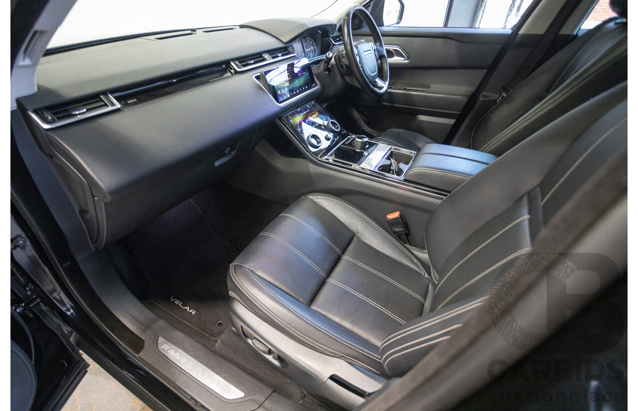 3/2018 Range Rover Velar D240 S (AWD) MY18 4D Wagon Santorini Black Metallic Turbo Diesel 2.0L