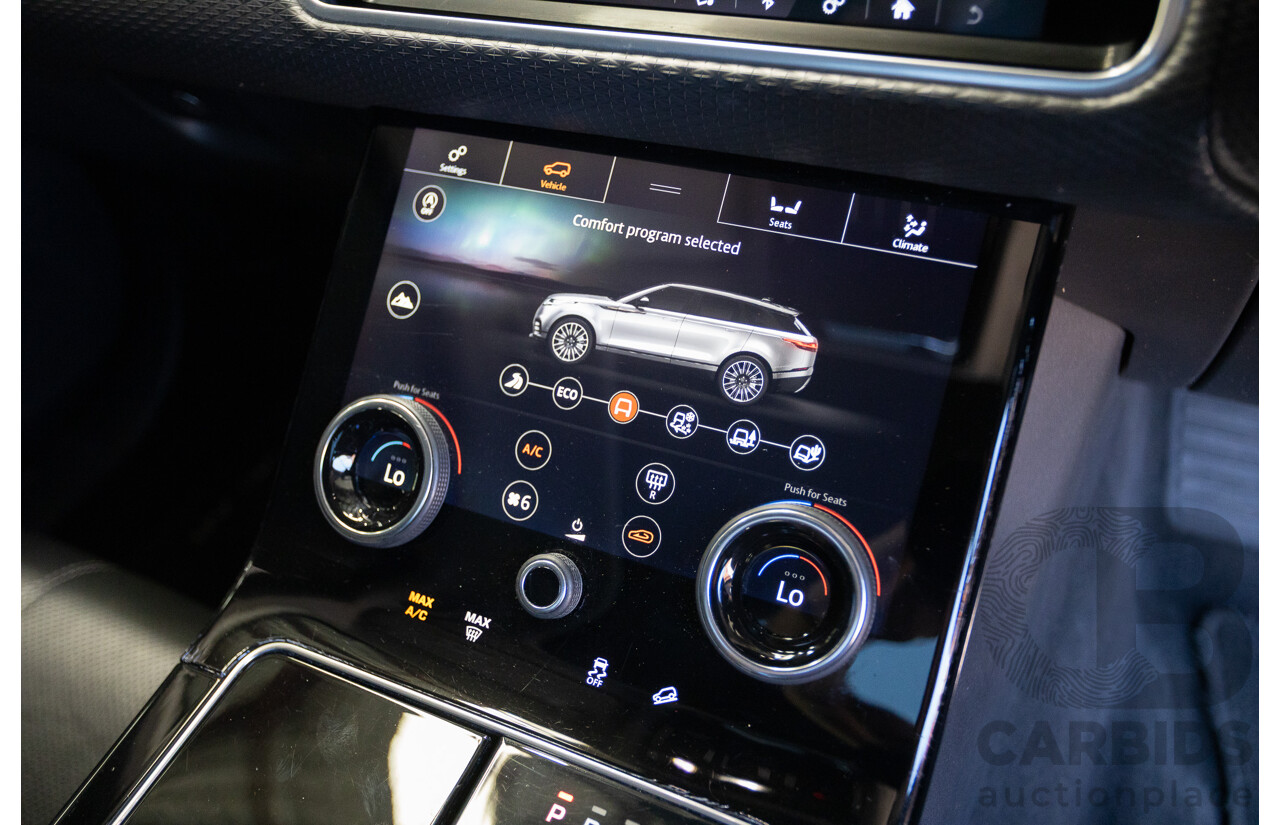 3/2018 Range Rover Velar D240 S (AWD) MY18 4D Wagon Santorini Black Metallic Turbo Diesel 2.0L