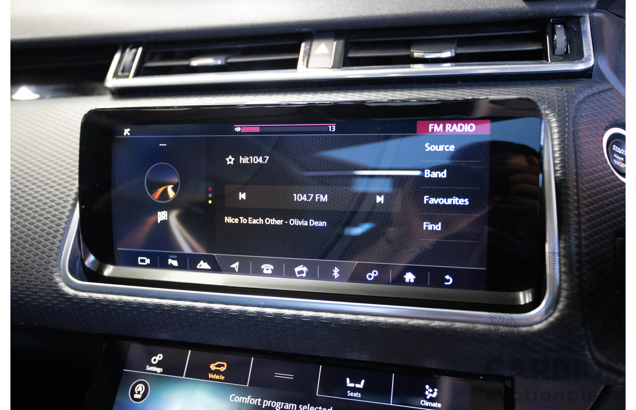 3/2018 Range Rover Velar D240 S (AWD) MY18 4D Wagon Santorini Black Metallic Turbo Diesel 2.0L