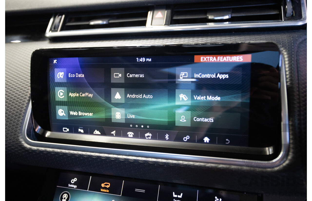 3/2018 Range Rover Velar D240 S (AWD) MY18 4D Wagon Santorini Black Metallic Turbo Diesel 2.0L