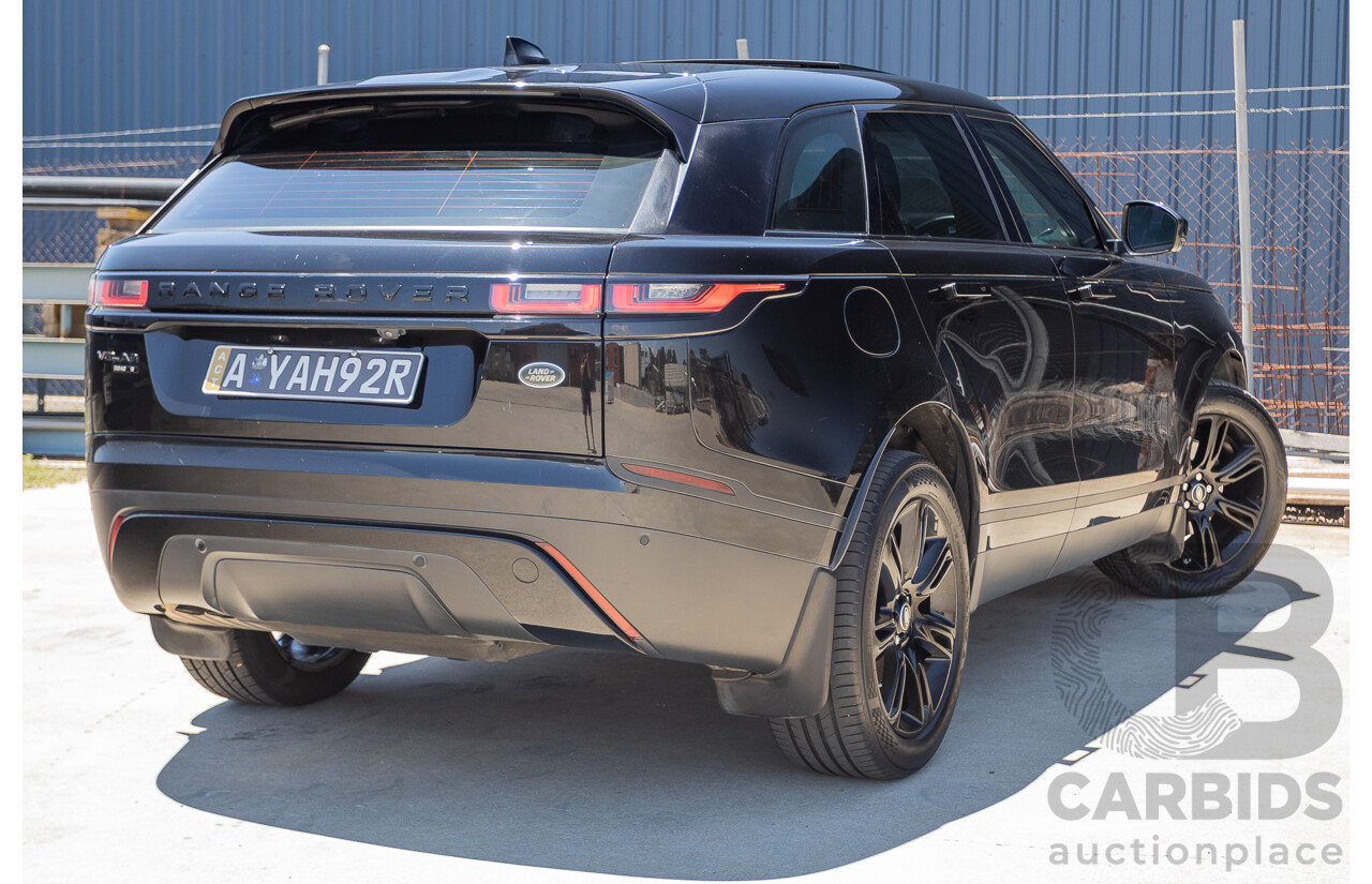 3/2018 Range Rover Velar D240 S (AWD) MY18 4D Wagon Santorini Black Metallic Turbo Diesel 2.0L