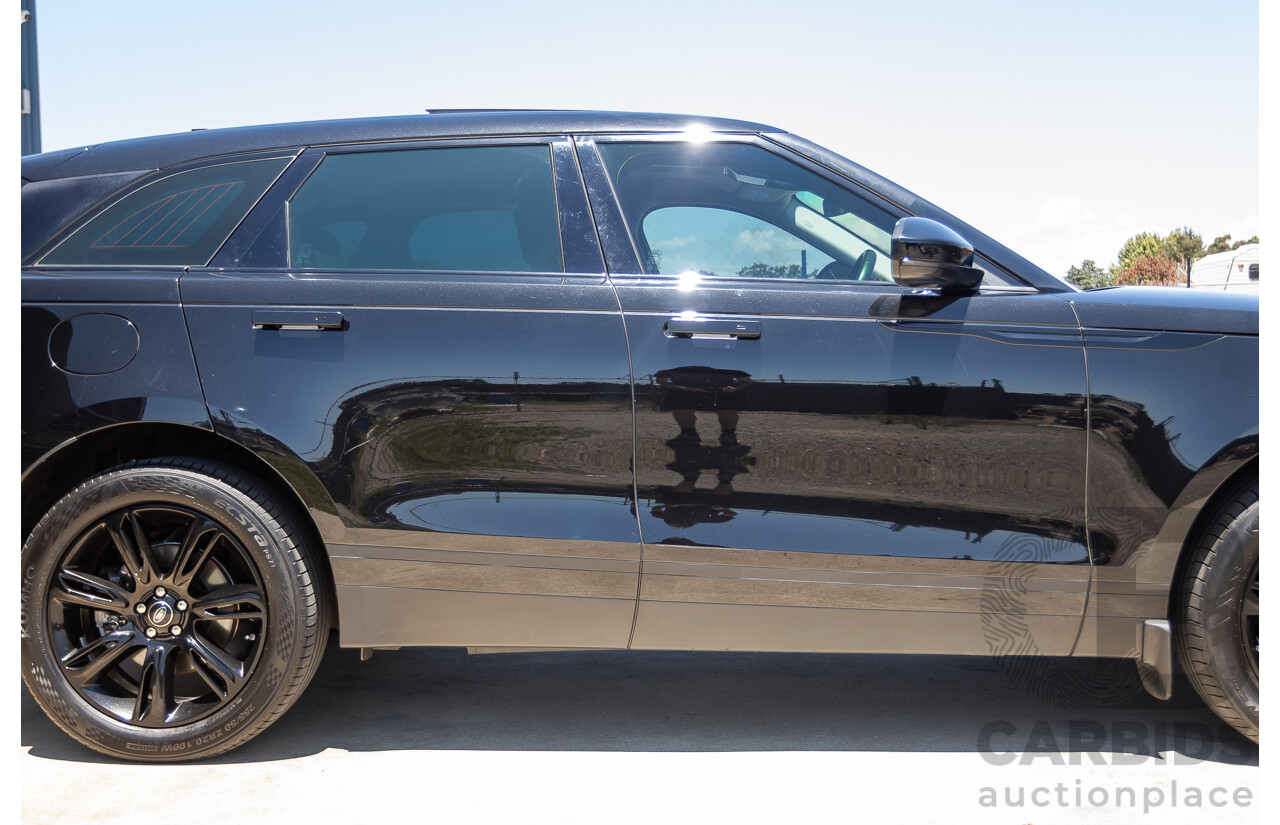 3/2018 Range Rover Velar D240 S (AWD) MY18 4D Wagon Santorini Black Metallic Turbo Diesel 2.0L