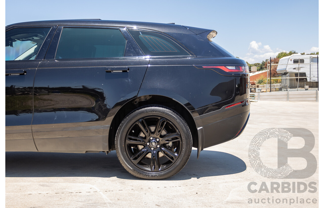 3/2018 Range Rover Velar D240 S (AWD) MY18 4D Wagon Santorini Black Metallic Turbo Diesel 2.0L