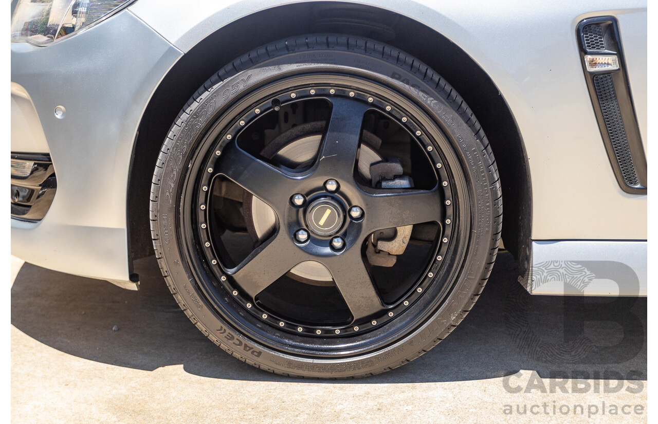 8/2016 Holden Commodore SV6 Black Edition VFII MY16 4D Sportwagon Nitrate Silver V6 3.6L