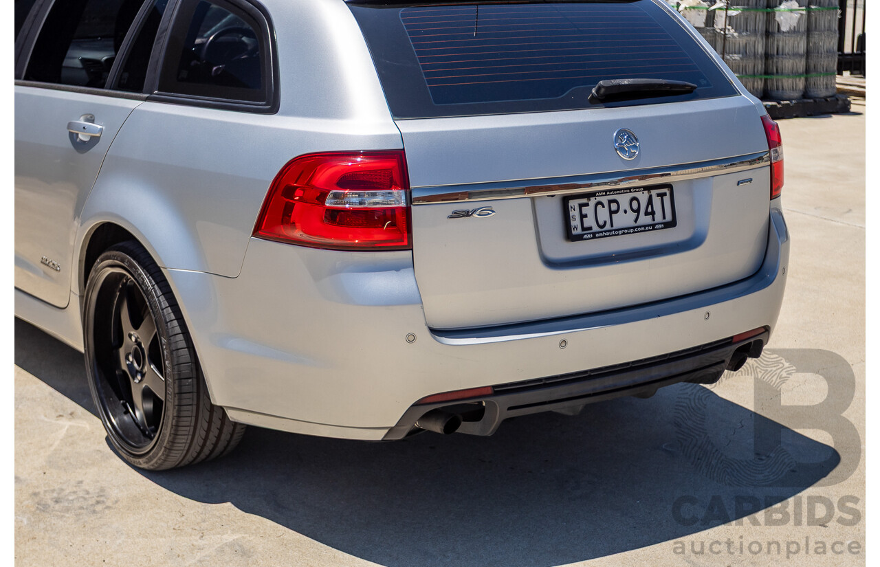 8/2016 Holden Commodore SV6 Black Edition VFII MY16 4D Sportwagon Nitrate Silver V6 3.6L