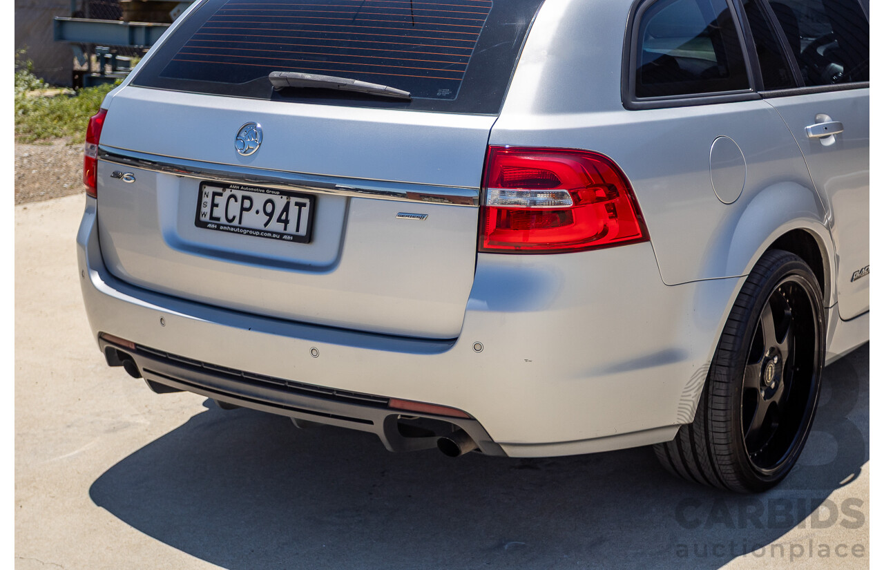 8/2016 Holden Commodore SV6 Black Edition VFII MY16 4D Sportwagon Nitrate Silver V6 3.6L