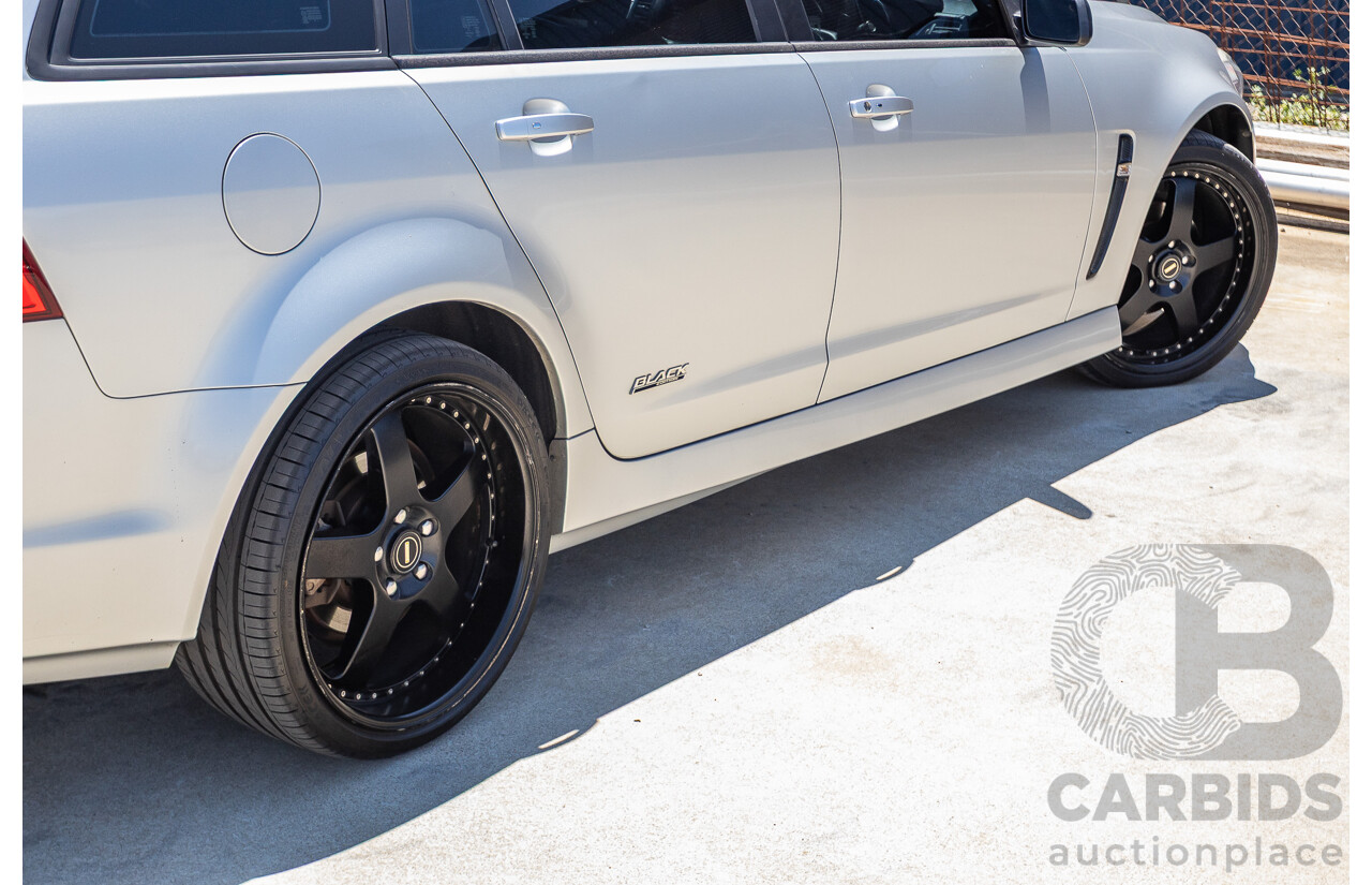 8/2016 Holden Commodore SV6 Black Edition VFII MY16 4D Sportwagon Nitrate Silver V6 3.6L