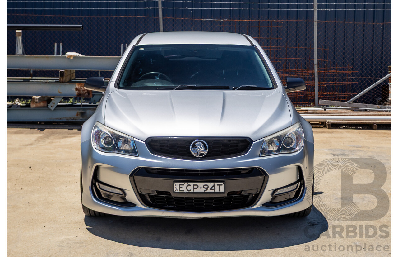 8/2016 Holden Commodore SV6 Black Edition VFII MY16 4D Sportwagon Nitrate Silver V6 3.6L