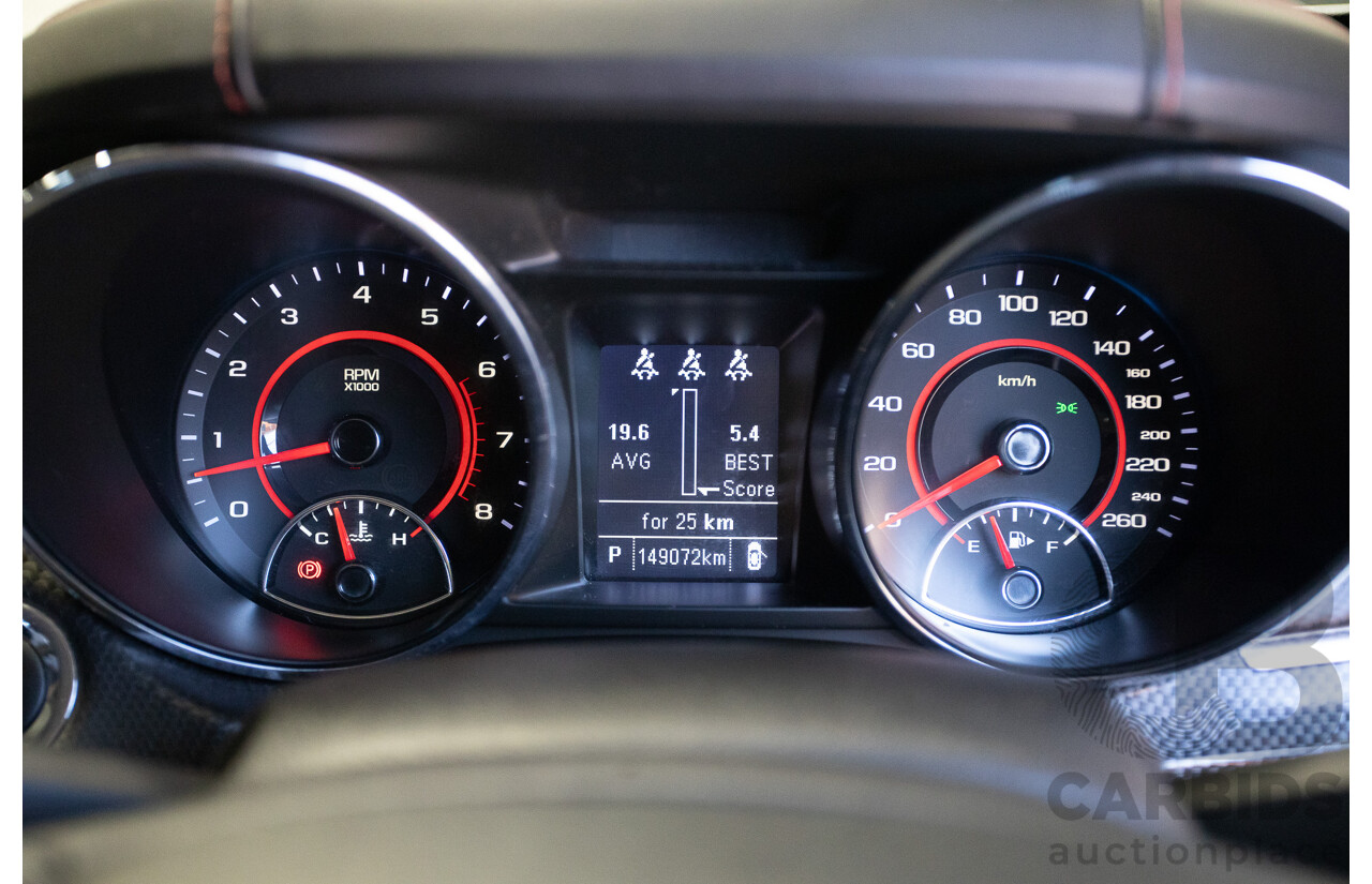 8/2016 Holden Commodore SV6 Black Edition VFII MY16 4D Sportwagon Nitrate Silver V6 3.6L