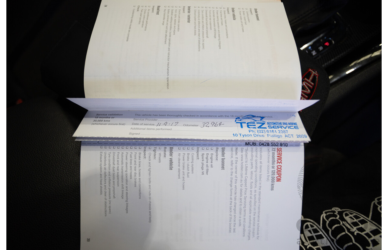 8/2016 Holden Commodore SV6 Black Edition VFII MY16 4D Sportwagon Nitrate Silver V6 3.6L