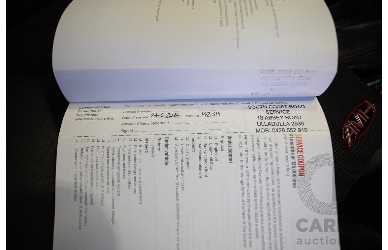 8/2016 Holden Commodore SV6 Black Edition VFII MY16 4D Sportwagon Nitrate Silver V6 3.6L