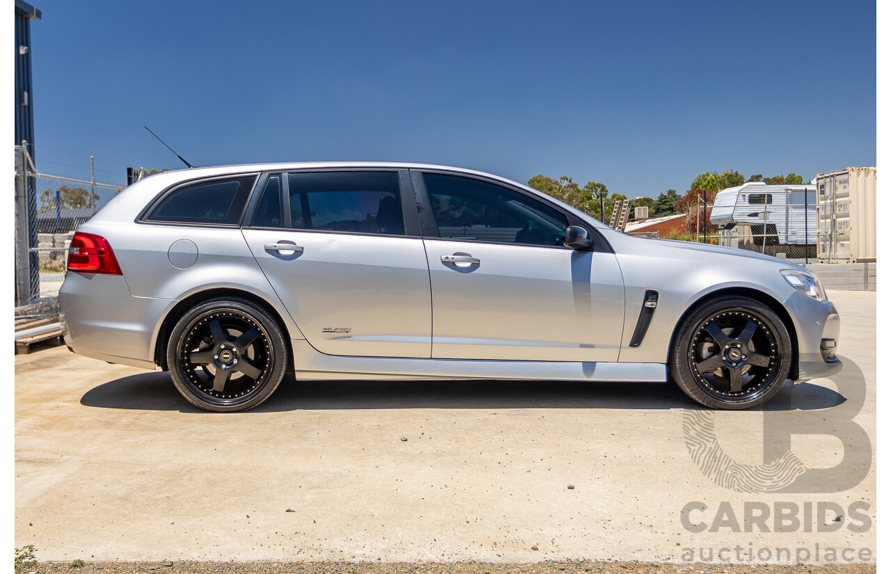8/2016 Holden Commodore SV6 Black Edition VFII MY16 4D Sportwagon Nitrate Silver V6 3.6L