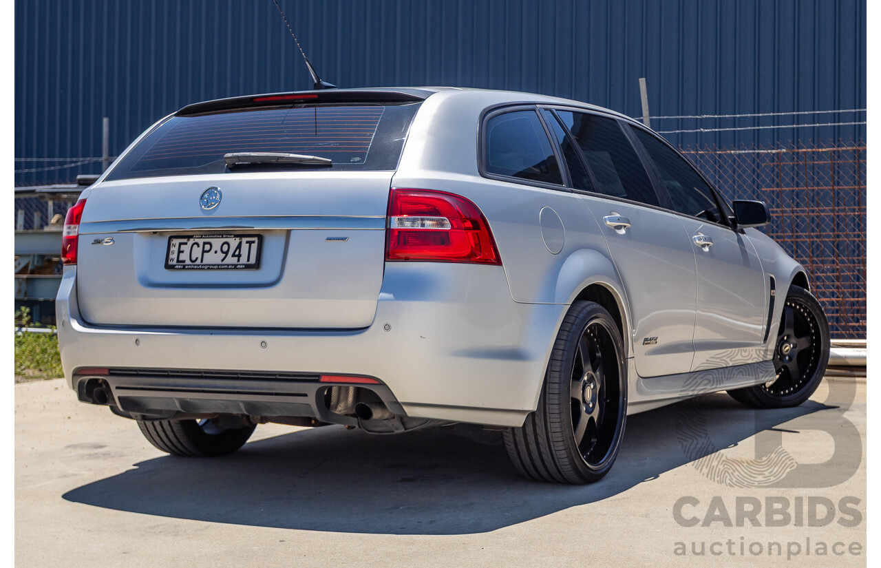 8/2016 Holden Commodore SV6 Black Edition VFII MY16 4D Sportwagon Nitrate Silver V6 3.6L