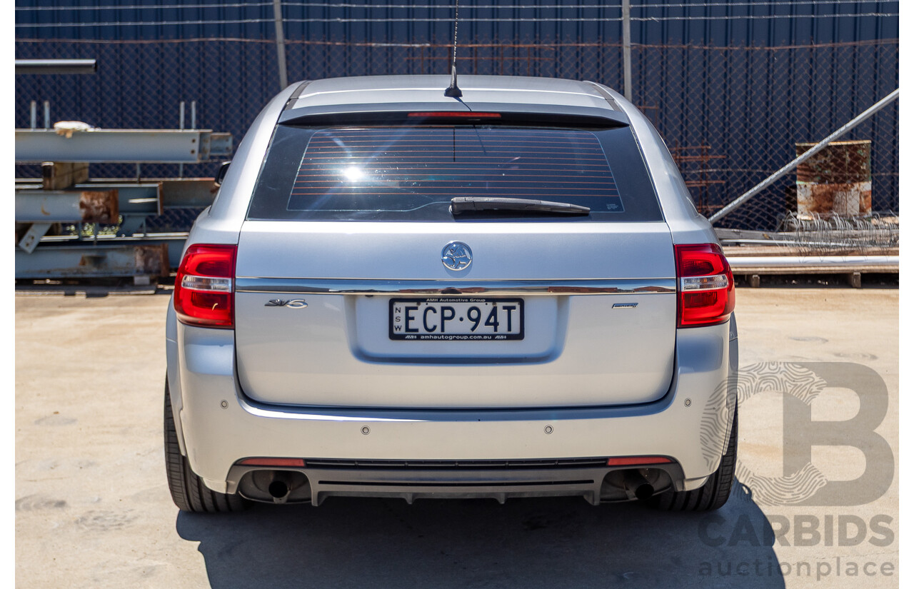 8/2016 Holden Commodore SV6 Black Edition VFII MY16 4D Sportwagon Nitrate Silver V6 3.6L