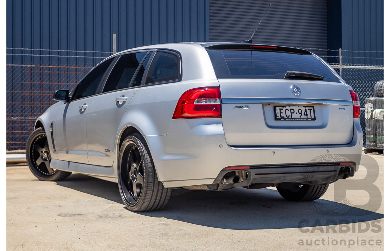 8/2016 Holden Commodore SV6 Black Edition VFII MY16 4D Sportwagon Nitrate Silver V6 3.6L