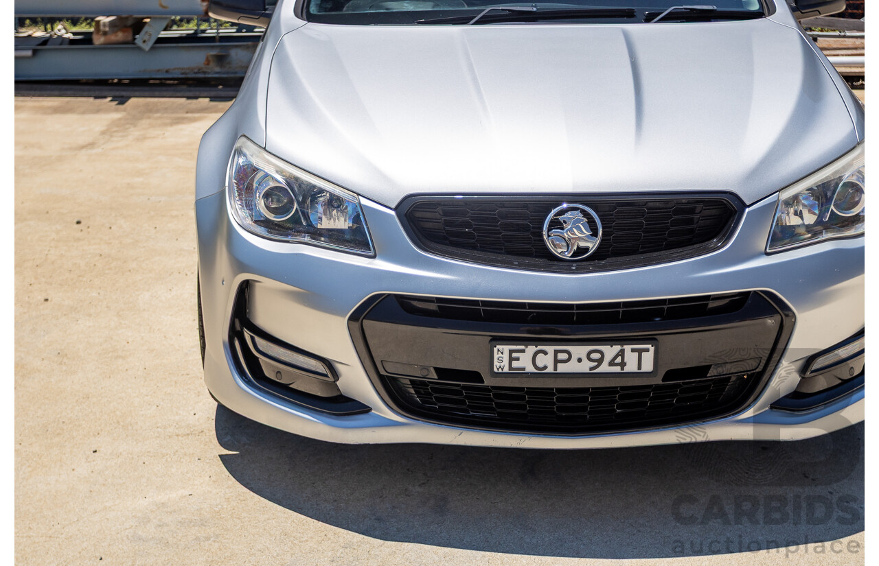 8/2016 Holden Commodore SV6 Black Edition VFII MY16 4D Sportwagon Nitrate Silver V6 3.6L