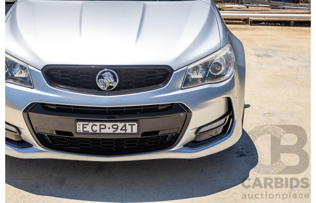 8/2016 Holden Commodore SV6 Black Edition VFII MY16 4D Sportwagon Nitrate Silver V6 3.6L
