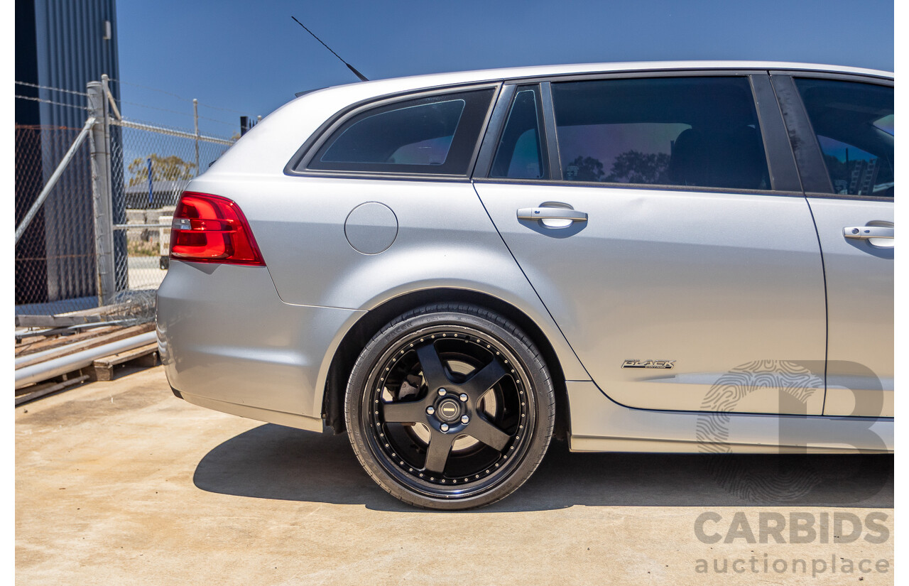 8/2016 Holden Commodore SV6 Black Edition VFII MY16 4D Sportwagon Nitrate Silver V6 3.6L