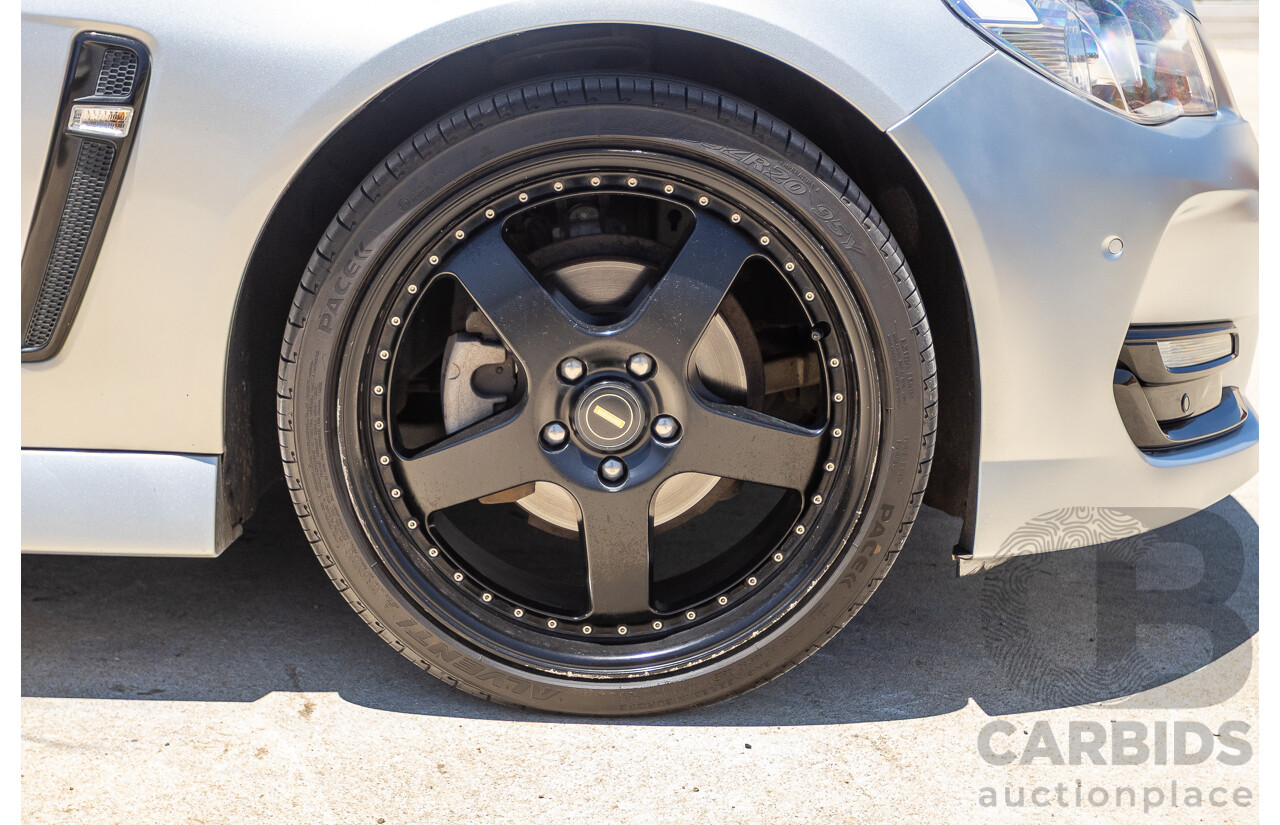 8/2016 Holden Commodore SV6 Black Edition VFII MY16 4D Sportwagon Nitrate Silver V6 3.6L