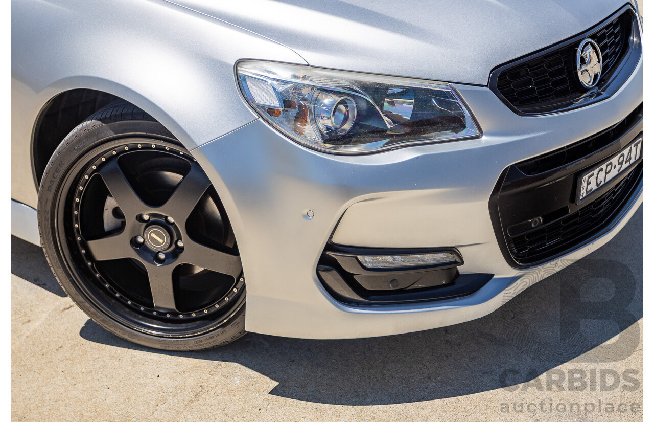 8/2016 Holden Commodore SV6 Black Edition VFII MY16 4D Sportwagon Nitrate Silver V6 3.6L