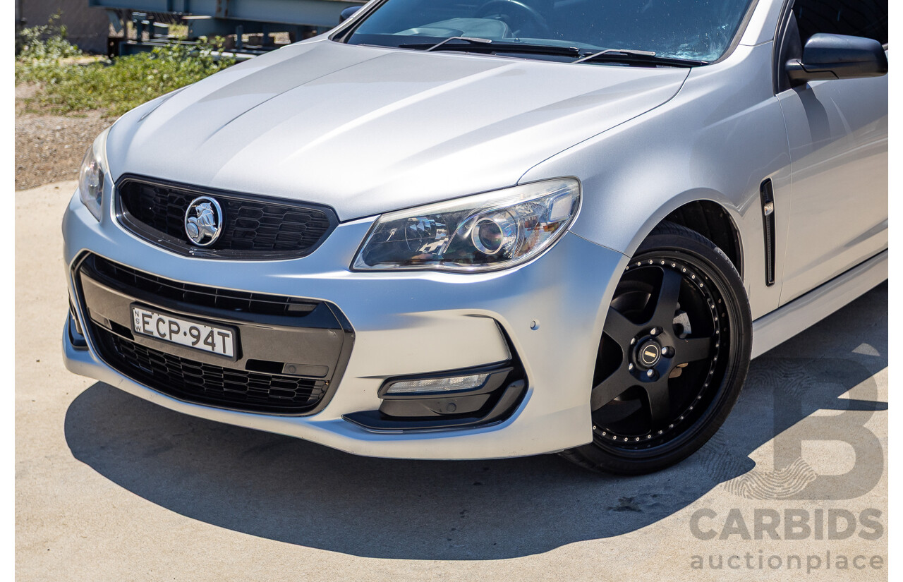 8/2016 Holden Commodore SV6 Black Edition VFII MY16 4D Sportwagon Nitrate Silver V6 3.6L
