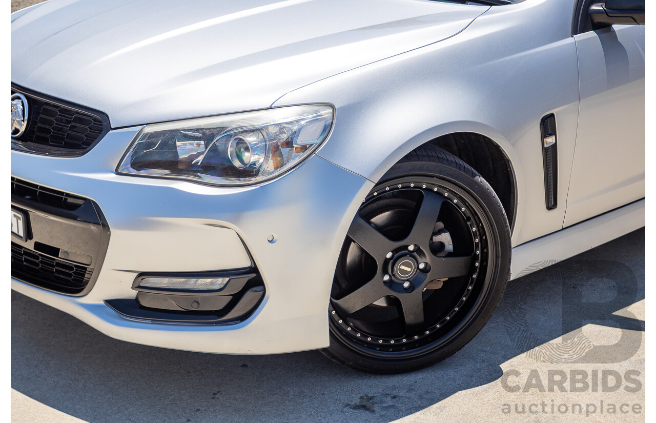 8/2016 Holden Commodore SV6 Black Edition VFII MY16 4D Sportwagon Nitrate Silver V6 3.6L