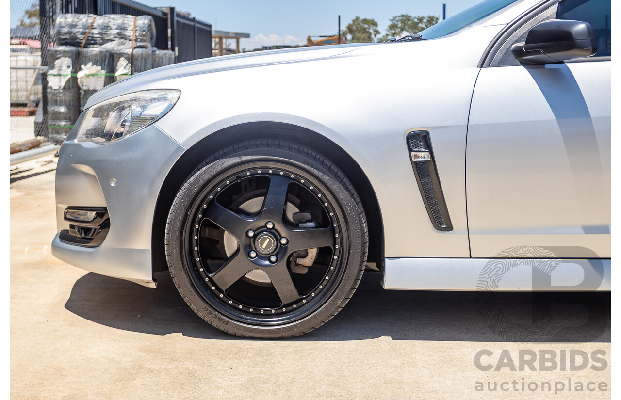 8/2016 Holden Commodore SV6 Black Edition VFII MY16 4D Sportwagon Nitrate Silver V6 3.6L