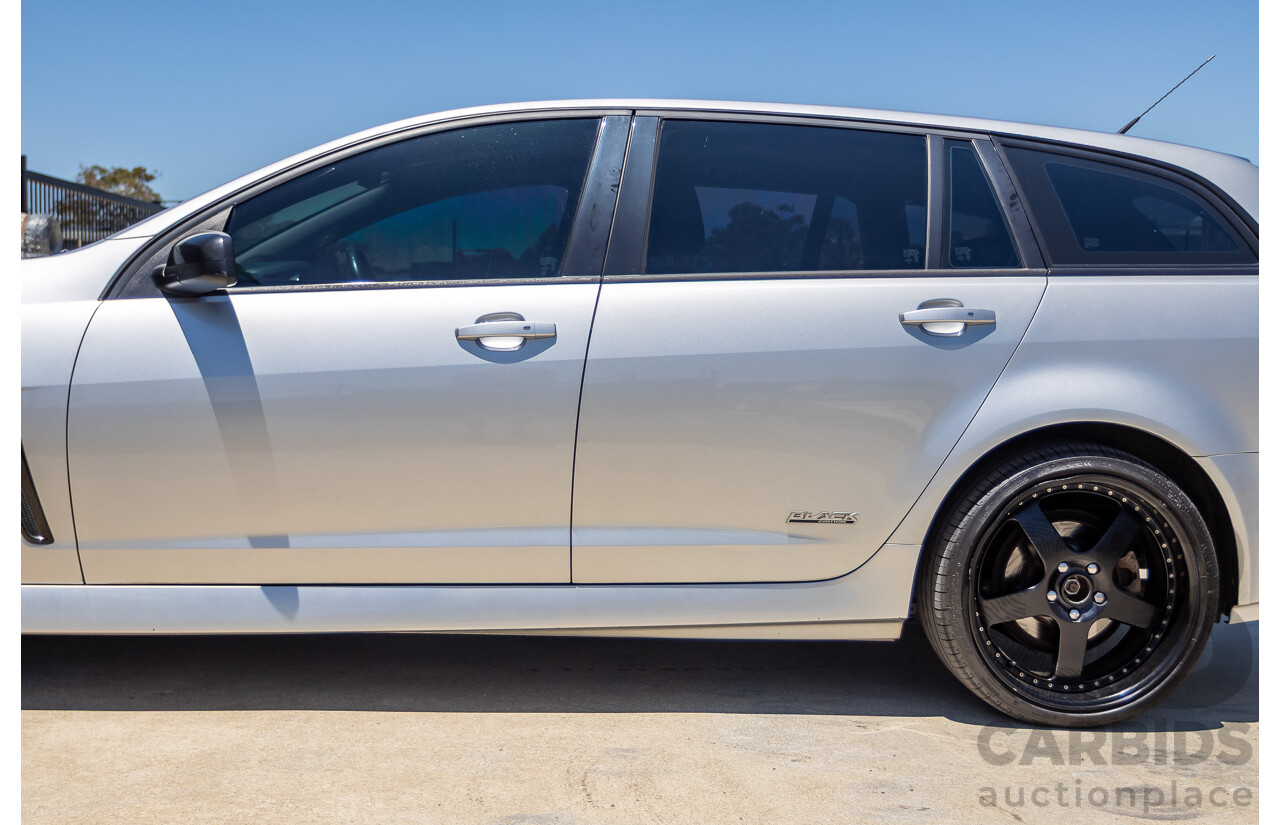 8/2016 Holden Commodore SV6 Black Edition VFII MY16 4D Sportwagon Nitrate Silver V6 3.6L