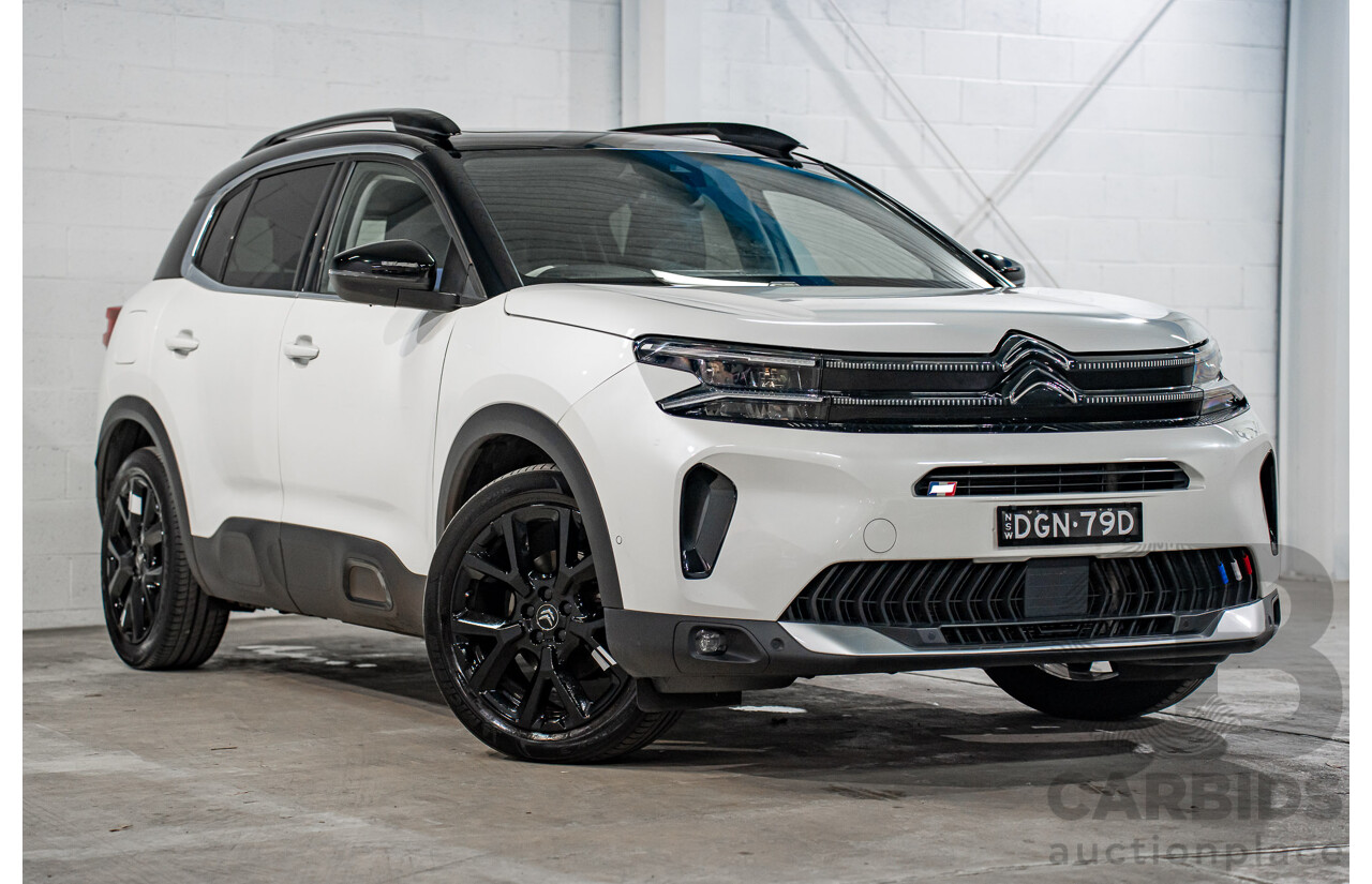 04/2023 Citroen C5 Aircross Sport 1.6 THP 133 (FWD) C84 MY23 5d Wagon Pearl White Turbo 1.6L