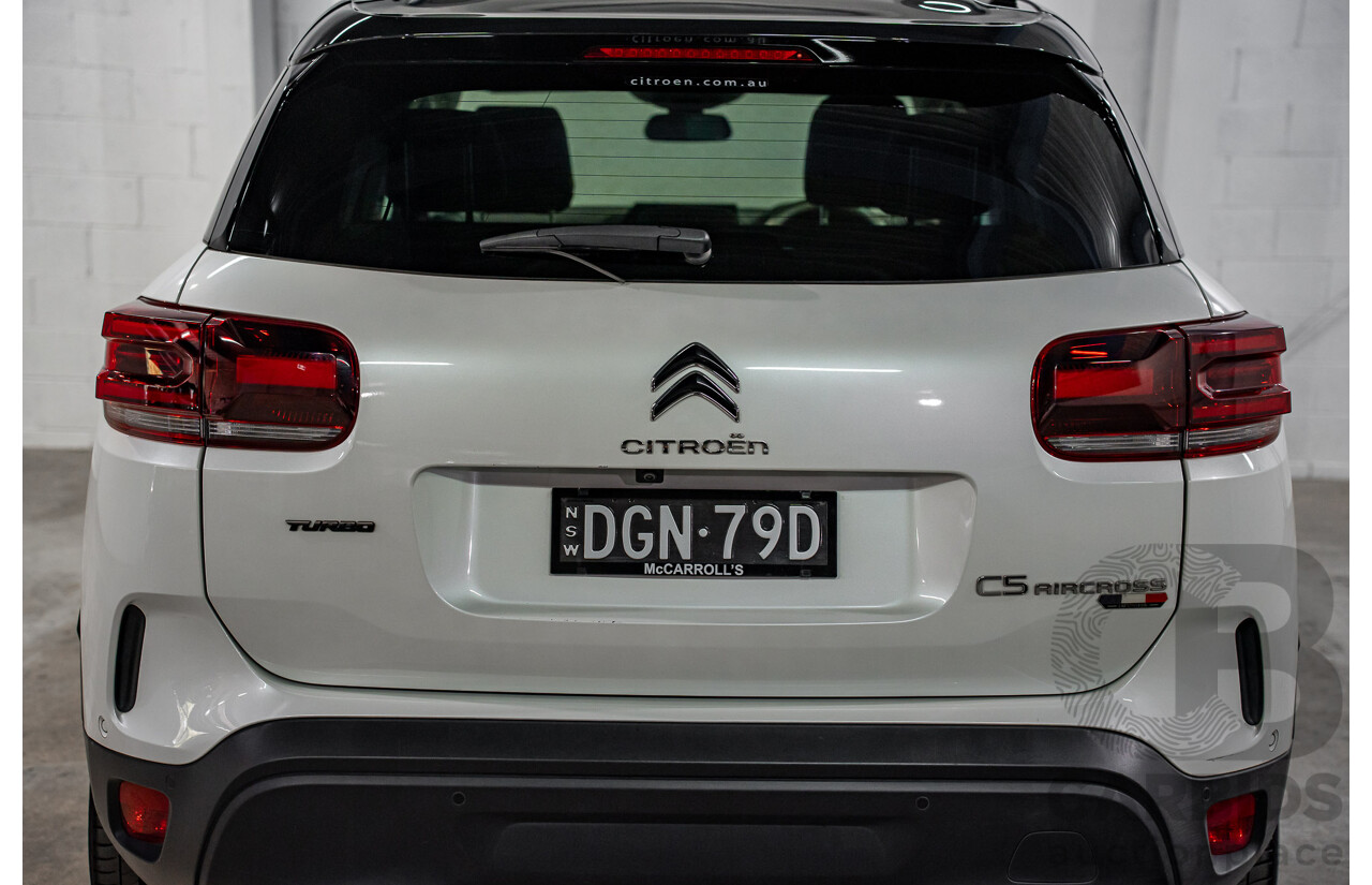 04/2023 Citroen C5 Aircross Sport 1.6 THP 133 (FWD) C84 MY23 5d Wagon Pearl White Turbo 1.6L