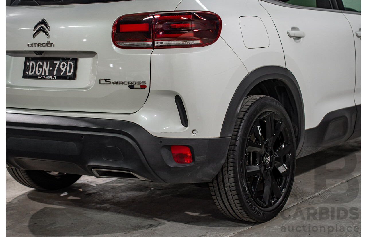 04/2023 Citroen C5 Aircross Sport 1.6 THP 133 (FWD) C84 MY23 5d Wagon Pearl White Turbo 1.6L