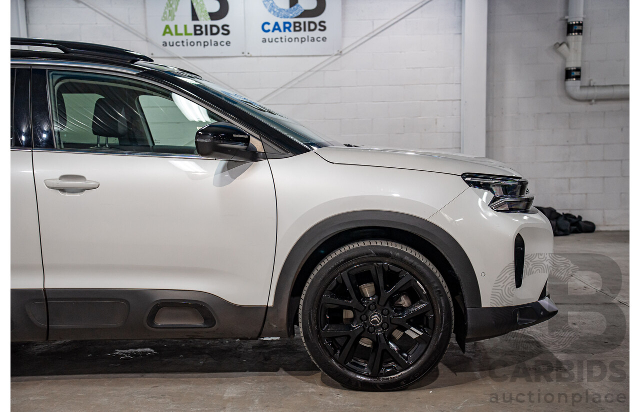 04/2023 Citroen C5 Aircross Sport 1.6 THP 133 (FWD) C84 MY23 5d Wagon Pearl White Turbo 1.6L