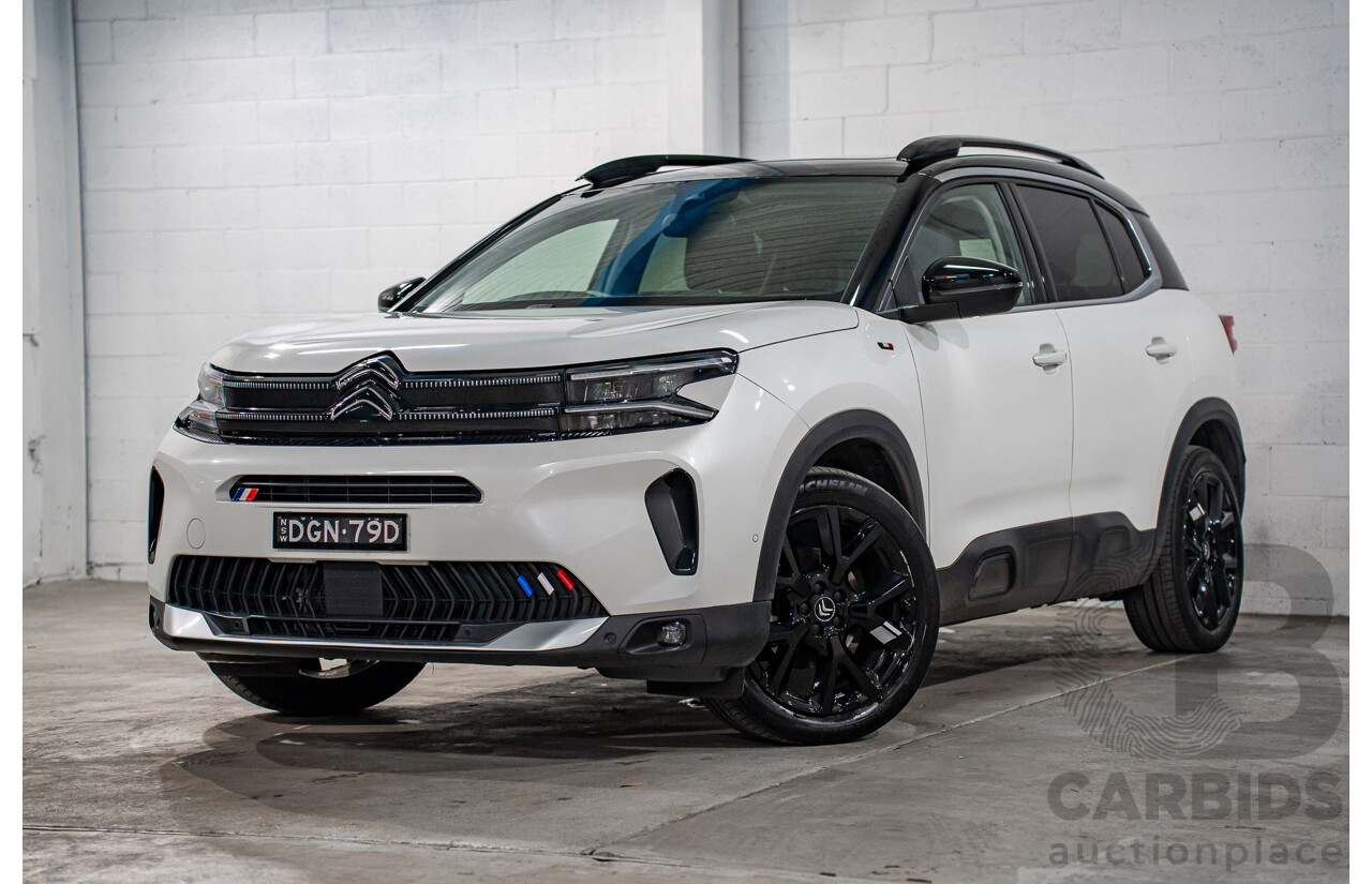 04/2023 Citroen C5 Aircross Sport 1.6 THP 133 (FWD) C84 MY23 5d Wagon Pearl White Turbo 1.6L