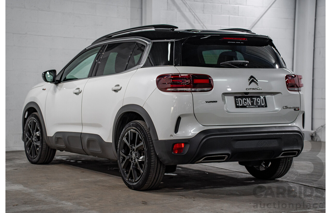04/2023 Citroen C5 Aircross Sport 1.6 THP 133 (FWD) C84 MY23 5d Wagon Pearl White Turbo 1.6L