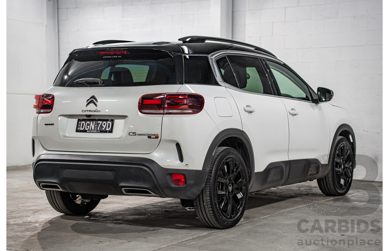 04/2023 Citroen C5 Aircross Sport 1.6 THP 133 (FWD) C84 MY23 5d Wagon Pearl White Turbo 1.6L