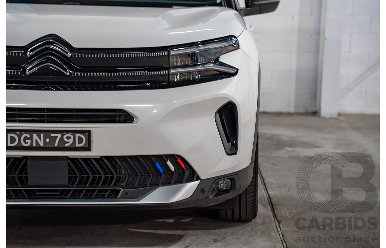 04/2023 Citroen C5 Aircross Sport 1.6 THP 133 (FWD) C84 MY23 5d Wagon Pearl White Turbo 1.6L